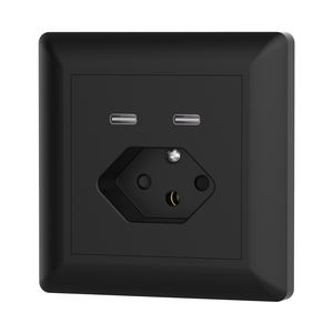 Prise murale LEISHEN Factory Suisse avec USB 250V 10A 2 USBC 5V 3.4A, interrupteur, prise de courant, prise murale française - Product Image 3