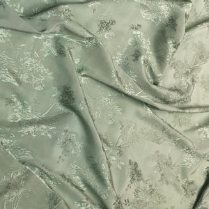 Nouveau tissu Jacquard rayonne Style chinois Rose Bouquet titulaire fil teint motif pour filles tricoté Blouse robe maison Camouflage - Product Image 6