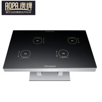 L'AOPA Service Personnalisé Commercial En Acier Inoxydable Rectangle Cadre Diviser Hot Pot Table À Manger