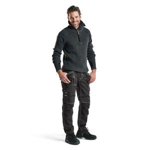 BLAKLADER-Pull en laine 463010719899XXXL Gris foncé/Noir-EAN 7330509628614 WORK HOODIES - Product Image 3