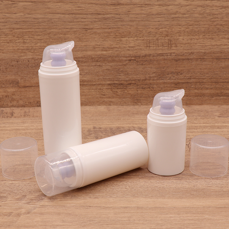 All Plastic Airless Pump Bottles Recyclable Cosmetic Containers Empty Lotion Airless Botellas De Plastico