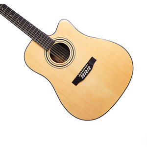 <span class=keywords><strong>Guitarra</strong></span> Acústica de 12 Cuerdas para Fingerstyle, 41'', Tapa de Abeto Brillante, Fondo y Lados de Sapele, <span class=keywords><strong>Guitarra</strong></span> Folk en Color Natural y Negro - Product Image 5