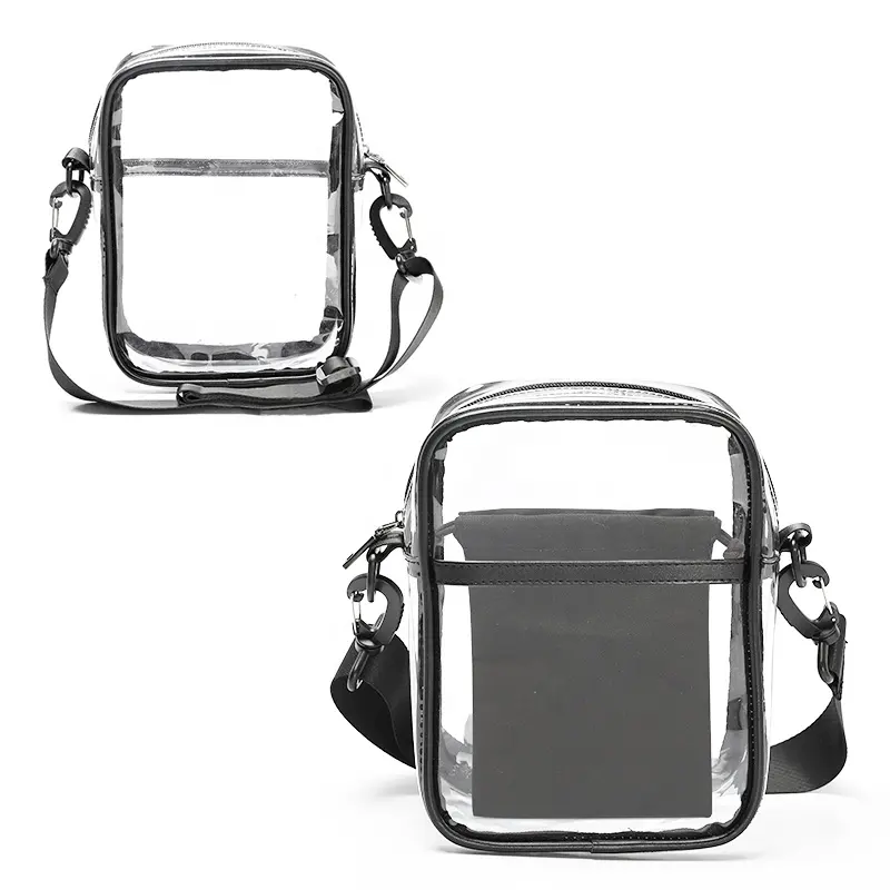 Fashion Design Satchels Hand Bags Lady Shoulder Bags Transparent Shoulder Bag With Strap Pocket