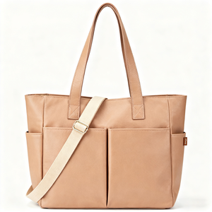 ייצור תיק רב תכליתיים קיבולת גדולה עמיד למים חיתולים תיק יד לוגו מותאם אישית אמא תיק - Product Image 2