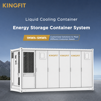 Batería de contenedor BESS trifásica de 1 MWh, híbrida, fuera de la red, con refrigeración líquida, LiFePO4, para energía solar fotovoltaica, IP54