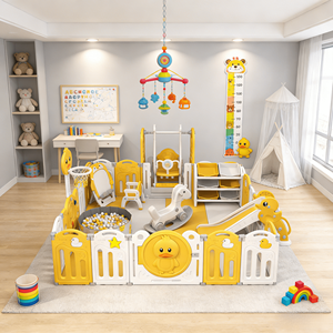 Produit transfrontalier très demandé : Parc pour bébé en matériau HDPE moderne et sûr, mobilier pour enfants, espace interactif parent-enfant - Product Image 5