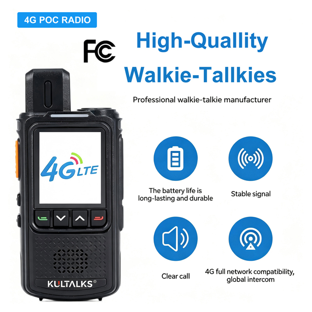 Kultalks KP-258 Handheld 4g Lte Global Ptt Walkie Talkie Long Range Walkie-talkie 100km 100 km Two Way Radio AU2603