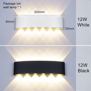 Lampe <span class=keywords><strong>murale</strong></span> linéaire moderne en aluminium pour extérieur, luminaires étanches IP65, éclairage mural extérieur, éclairage mural intérieur - Product Image 4