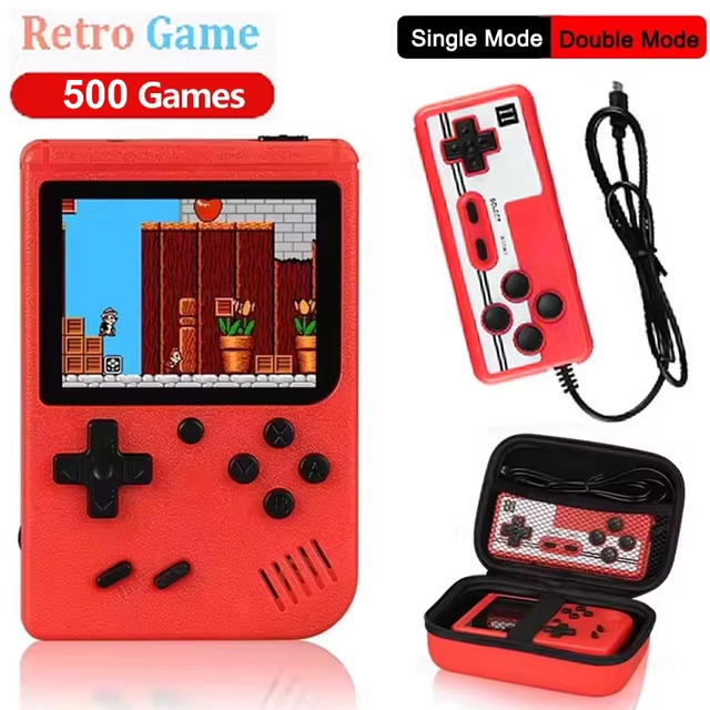 Jumon Kids Handheld 8-Bit GameBoy Console 3000 Games Double Player Gamepad Wi-Fi 2.4" Screen Rockchip RK3326 3500mAh Mini Game
