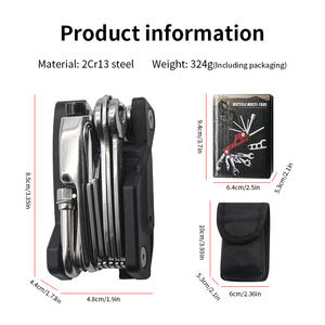 Xách Tay Thép Không Gỉ Ngoài Trời Khẩn Cấp Sử<span class=keywords><strong>a</strong></span> Chữ<span class=keywords><strong>a</strong></span> Xe Công Cụ Thiết Lập Đ<span class=keywords><strong>a</strong></span> Chức Năng Xe Đạp Sử<span class=keywords><strong>a</strong></span> Chữ<span class=keywords><strong>a</strong></span> Kit Lưỡi 1 Năm OEM Tùy Chỉnh - Product Image 3