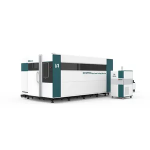 Mesin pemotong tabung laser cnc 1000w ultra cepat umpan otomatis memuat untuk tabung logam 12000 w lembar logam