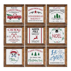 Decorazioni da parete pubblicitarie, cartelli in <span class=keywords><strong>legno</strong></span> <span class=keywords><strong>a</strong></span> forma <span class=keywords><strong>di</strong></span> pupazzo <span class=keywords><strong>di</strong></span> neve, ornamenti da parete per la casa - Product Image 2