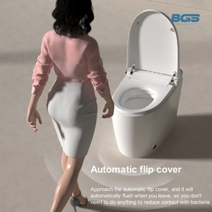 Touchless thông minh sàn gắn thông minh CHẬU VỆ SINH Nam Nữ chức năng rửa nâng cao điều khiển từ xa kéo dài bát nhà vệ sinh - Product Image 4