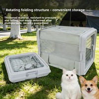 Cage de transport pliable et imperméable pour chien et chat, portable pour voiture, respirante, en tissu Oxford résistant à l'usure