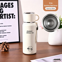 Gourde de voyage sportive isotherme portable de luxe en acier inoxydable 316, grande capacité, isolation thermique 6-12 heures, écologique