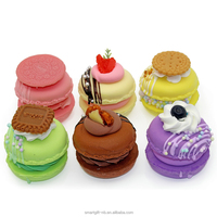 Gâteau de macaron souple en pu artificiel de haute Imitation avec des fruits pour exposition de nourriture de magasin décoration de maison squishy drôle de jouets