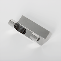 Support de montage de vérin pneumatique usiné CNC en acier inoxydable/aluminium poli miroir, avec dessin personnalisé pris en charge, précision 0,005 mm