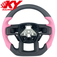 Accessoires intérieurs Volant personnalisé en fibre de carbone mate pour Ford F150 F250 F350 Ranger Raptor LT XLT Shelby 2014-2025