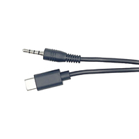 Cable de conversión de audio analógico de decodificación digital de audio estéreo macho tipo C a 3,5mm para teléfono móvil Smartphone