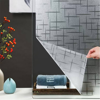 Film adhésif statique pour vitres, givré, anti-explosion, teinte moderne pour la confidentialité avec protection UV pour appartement, maison, bureau, salle de bain