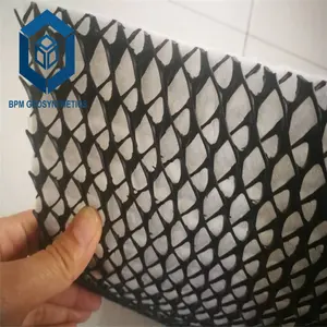 بطانة تصريف ثلاثية الأبعاد Geonet طبقة تصريف Geocomposite بسمك HDPE 5 تكلفة بطانة طمر النفايات