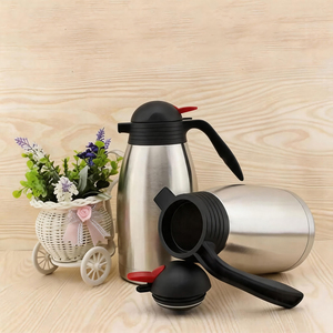 Carafe isotherme en acier inoxydable incassable avec bec de canard, 1,2L-2L, personnalisable avec logo, directement de l'usine, pour hôtels et restaurants - Product Image 3