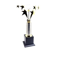 Trophée en cristal 6 étoiles écologique pour le sport, 15 pouces, cadeaux d'entreprise, promotions, soirées de récompenses - Prix compétitif - Exportateur indien