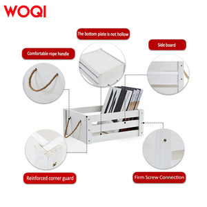 WOQI commercio all'ingrosso di Design moderno casse di legno vari libri di frutta di stoccaggio Desktop di nozze supermercato scatole di stoccaggio in legno - Product Image 3