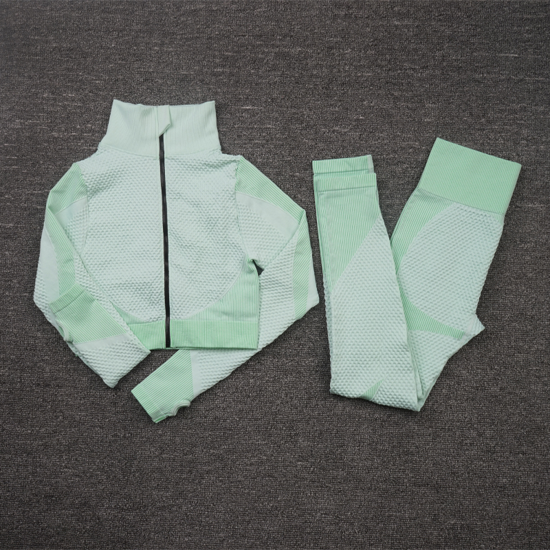 Ensemble 2 pièces manches longues _ Pantalon Vert