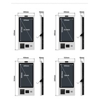 Kiosque de commande rapide en libre-service 21,5 pouces le plus vendu avec code QR Android pour laverie automatique et parking, sur pied