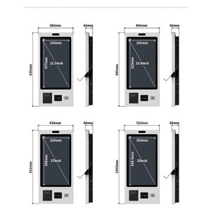Quiosco de autoservicio de 21.5 pulgadas más vendido <span class=keywords><strong>para</strong></span> pedidos de <span class=keywords><strong>comida</strong></span> rápida con código QR, Android, <span class=keywords><strong>para</strong></span> lavanderías y estacionamientos, de pie. - Product Image 3