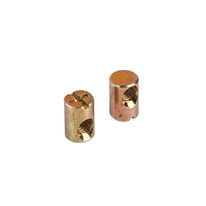 M4 M5 M6 Hợp kim kẽm & thép carbon Đầu phẳng kẽm mạ chéo chốt Thùng Nut kết nối các loại hạt cho đồ nội thất - Product Image 1