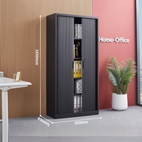 Puerta Enrollable de Acero Moderna, Ecológica y Duradera para Almacenamiento en Oficinas y Espacios Comerciales, Gabinete Metálico de Almacenamiento