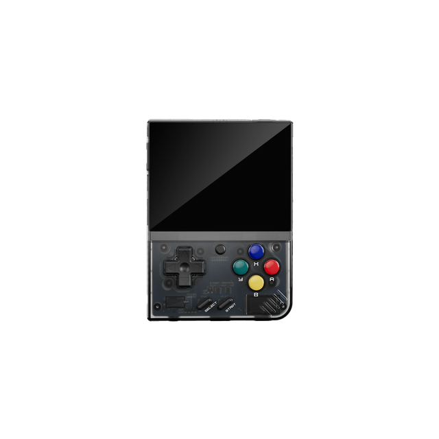 Miyoo Mini+ Classic Retro Gaming Console 3.5-Inch Handheld Game Player in Black Wi-Fi Communication Reservation Required