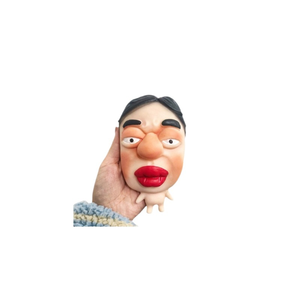 Funny and Quirky Plastic <b>Little</b> Toys Odd and Peculiar Stress-relieving Squeeze-and-press Fast-rebound Mask Dolls - Product Image 6