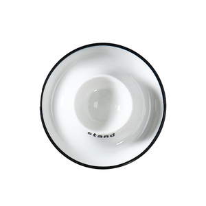 Cucina contenitore per uova bianche vassoio portaoggetti Dispenser per tazze piatto per uova di gallina portauova singolo in ceramica - Product Image 5