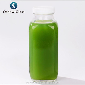 Bán Buôn 250Ml Pháp Vuông Sữa Chai Thủy Tinh Đồ Uống Bao Bì Kombucha Container Với Nhựa Nắp Vặn - Product Image 5