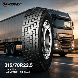 Neumático de Camión HAWKWAY de Alta Calidad 315/70R22.5 315/80R22.5 385/65R22.5, Neumáticos Todoterreno de Fábrica China 24PR para Minería TBR OTR - Product Image 2