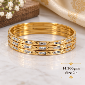 Bracelet en or 24 carats, 14,30 grammes, bracelet en or fantaisie fait main pour femmes, pour mariage, bijoux indiens traditionnels - Product Image 2