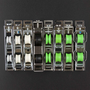 Rouleau muet en plastique à roue unique avec base utilisée dans les portes coulissantes Poulie de fenêtre de porte coulissante - Product Image 2