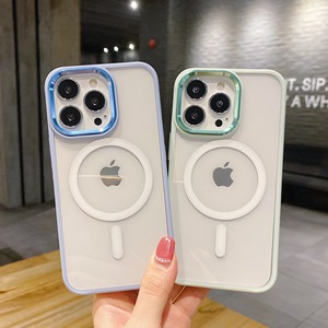 Fundas magnéticas a prueba de golpes para teléfono móvil transparente para <span class=keywords><strong>Iphone</strong></span> 14 13 <span class=keywords><strong>12</strong></span> 11 Pro Max cargador inalámbrico - Product Image 2