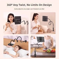 Support de téléphone portable et tablette mains libres, pince spirale de chevet, multifonctionnel pour diffusion en direct