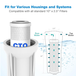 كربونية منشطة من جوز الهند معتمدة من NSF للبيع بالجملة 10 بوصة ، خرطوشة cإلى المنزل بالكامل - Product Image 3