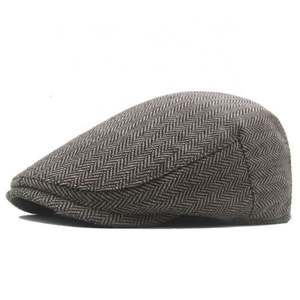Béret plat en gros pour hommes, style Ivy, tricoté, chaud, pour printemps, automne, hiver, plusieurs tailles, pour usage décontracté en extérieur - Product Image 1