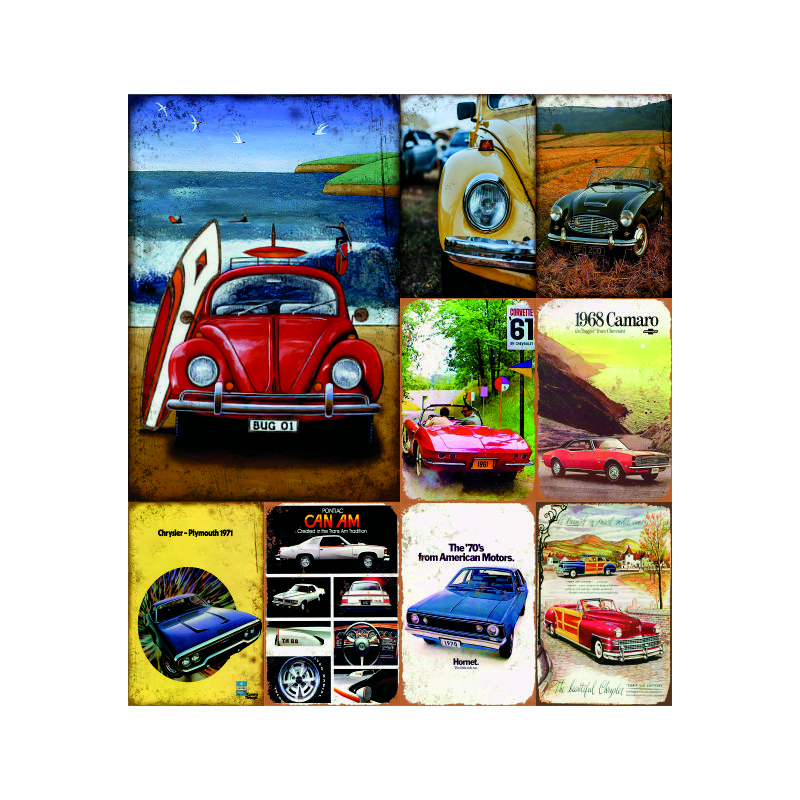 Desperate Enterprises Hot Rod Garage - '32 Rod Tin Sign - Nostalgic Vintage Metal Wall Decor - Made in USA