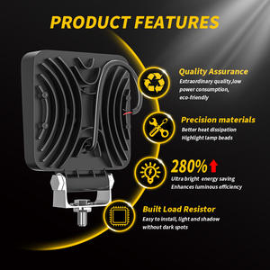 <span class=keywords><strong>ไฟ</strong></span>สปอร์ตไลท์ LED สีขาว <span class=keywords><strong>ไฟ</strong></span>ส่องสว่างเสริมสำหรับงาน 4 นิ้ว 144 วัตต์ 48 LED <span class=keywords><strong>ไฟ</strong></span>ฉายค้นหา <span class=keywords><strong>ไฟ</strong></span>เหนือศีรษะ <span class=keywords><strong>ไฟ</strong></span>สำหรับฟาร์ม ตกปลา ถนน <span class=keywords><strong>ไฟ</strong></span>ส่องสี่เหลี่ยม - Product Image 4