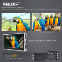 Convertidor cruzado SEETEC SDI/HDMI, convertidores de transmisión, diseño de calidad de transmisión, uso en cualquier lugar, SDI a HDMI y HDMI a SDI múltiple