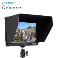 FEELWORLD FW759 Monitor de campo en cámara IPS HDMI de 7 pulgadas, 1280x800 HD, 400nit, enfoque máximo, parasol, directo de fábrica
