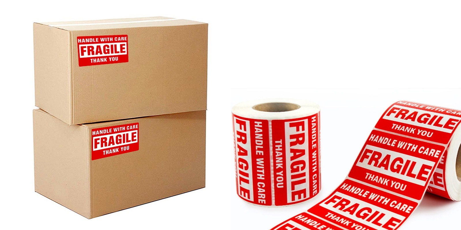 Anylabel Fragile Stickers – 3 X 2 Inch Handle With Care Shipping Labels – Permanent Adhesive (12 Rolls, 6000 Labels) For Packing, Packages & Mail