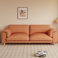 Muebles de sala de estar de Diseño Popular, precio barato, sofá Seccional de lujo amarillo de tela cómoda grande con reposabrazos para el hogar